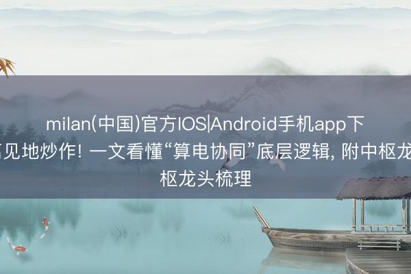 milan(中国)官方IOS|Android手机app下载 远离见地炒作! 一文看懂“算电协同”底层逻辑， 附中枢龙头梳理