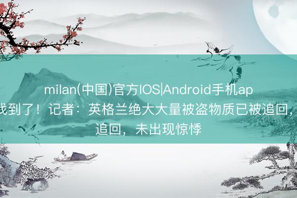 milan(中国)官方IOS|Android手机app下载 还好找到了！记者：英格兰绝大大量被盗物质已被追回，未出现惊悸